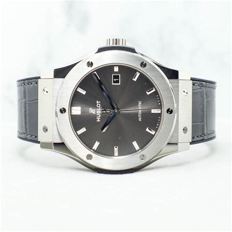 hublot classic fusion racing grey titanium|pre owned Hublot classic fusion.